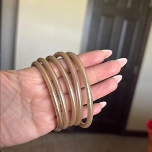 Elegant Gold Bangle Set